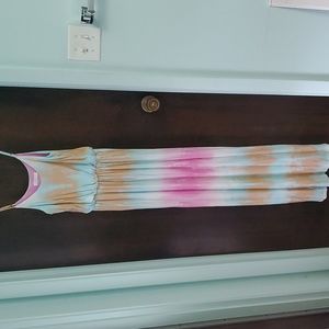 Lush Tye Dye Maxi Dress